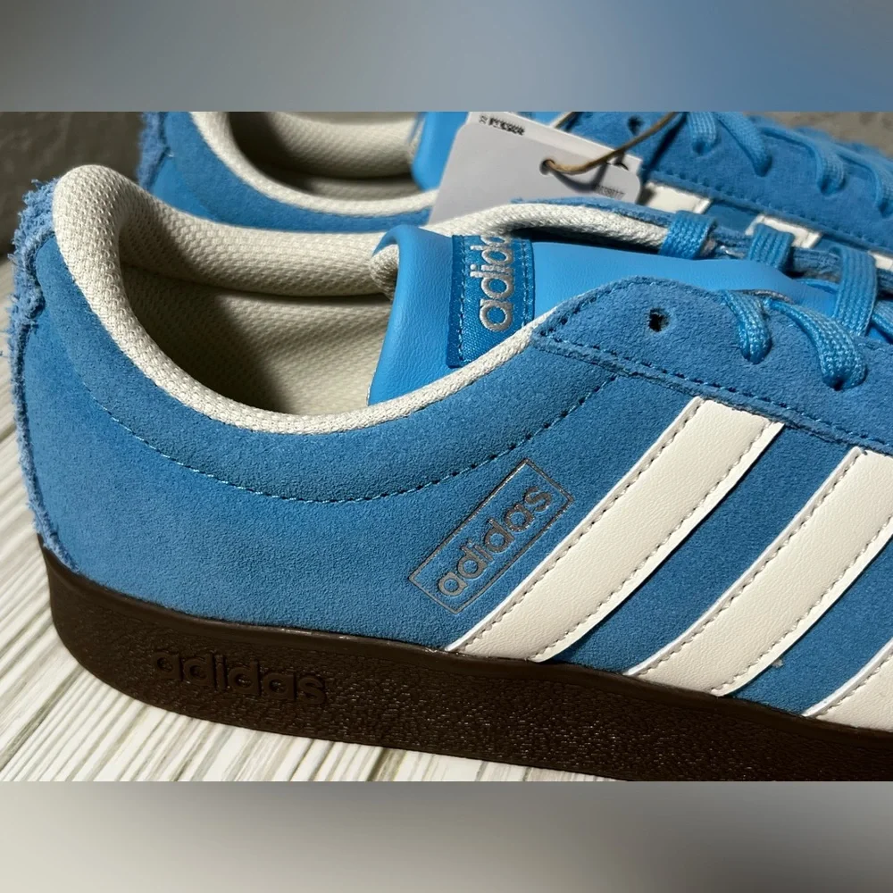 Adidas VL Court 2.0 Semi Blue Burst men’s sneakers shoes size 8.5 JIO496 lace up